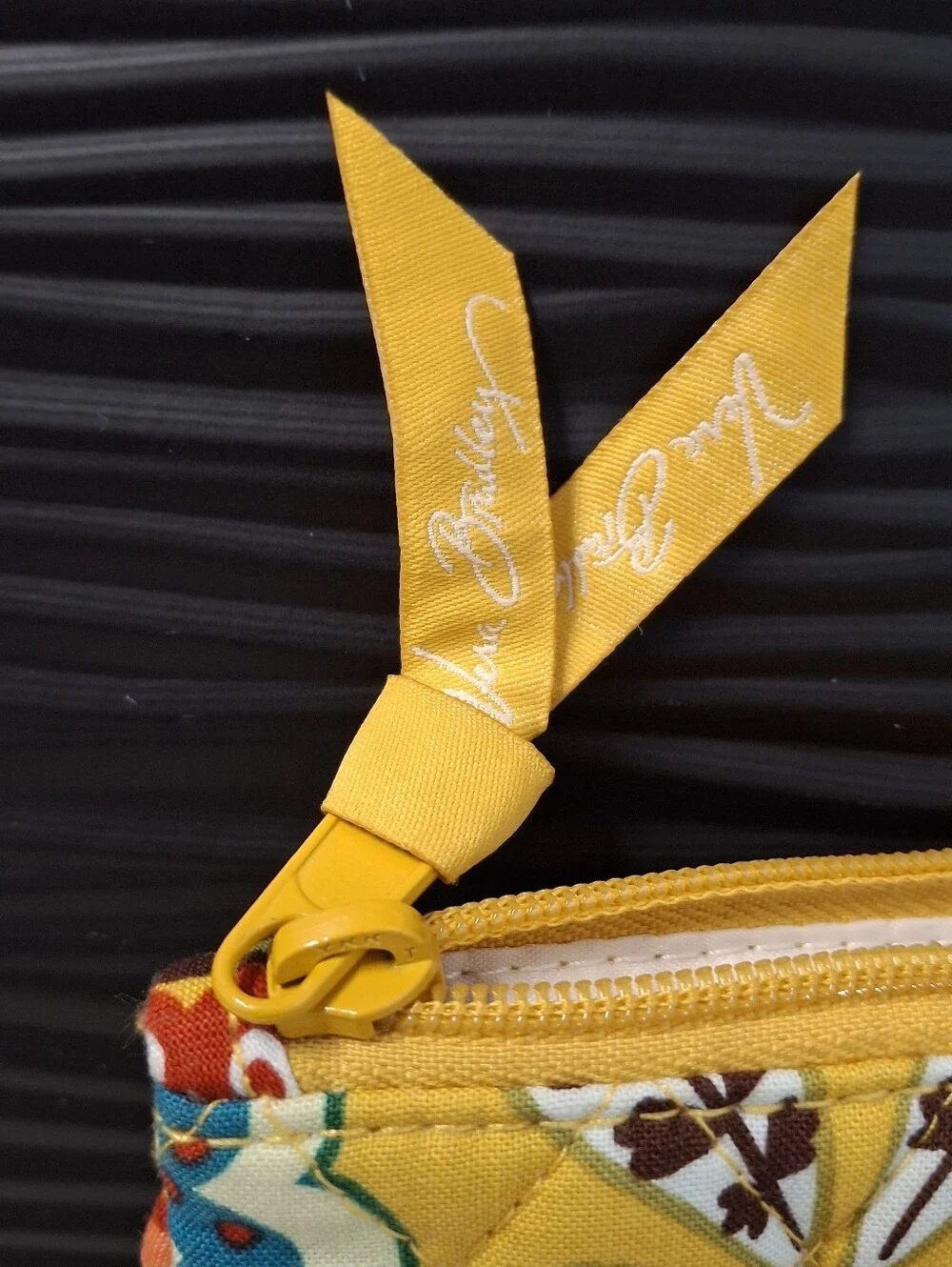 Vera Bradley Bags/Cosmetic Clutches Lot Of 2 Chandelier Floral Yellow